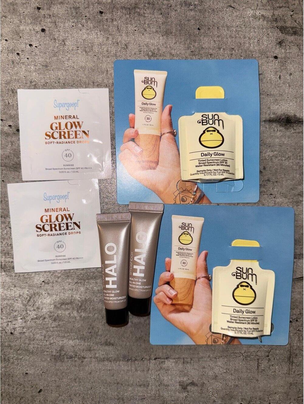 Face Sample Tinted Moisturizer Sunscreen Dew Glow Drops